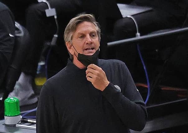 Head coach Chris Finch of the Minnesota Timberwolves gives instructions to his team during a game against the Chicago Bulls at the United Center on February 24, 2021 in Chicago, Illinois. (Picture: Jonathan Daniel/Getty Images)