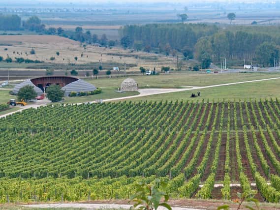 The futuristic-Disznoko winery in Hungary.