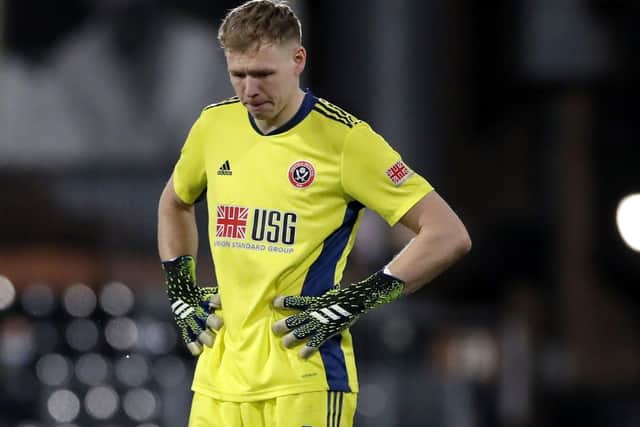 Sheffield United goalkeeper Aaron Ramsdale: Shone against Liverpool.