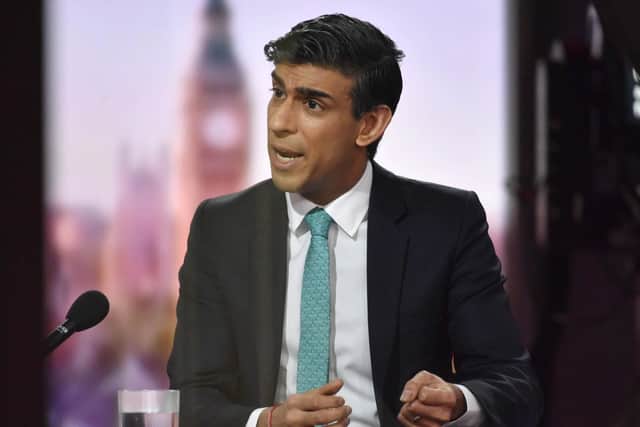 Chancellor Rishi Sunak during his interview with the BBC last weekend.