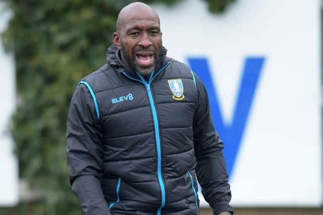 Stright to work: New Sheffield Wednesday manager Darren Moore. Picture SWFC