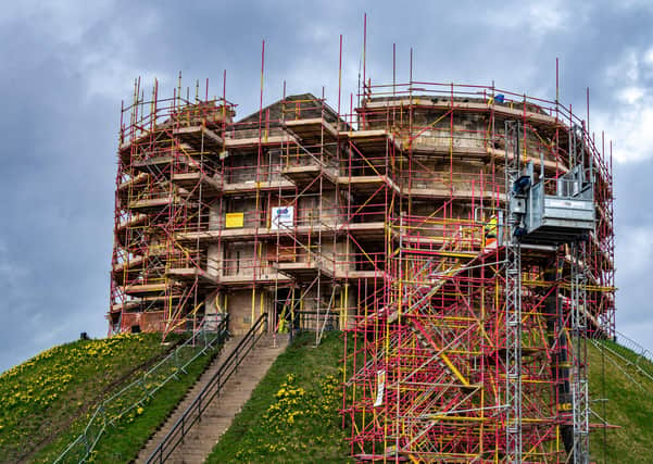 Building work now underway at Clifford's Tower.