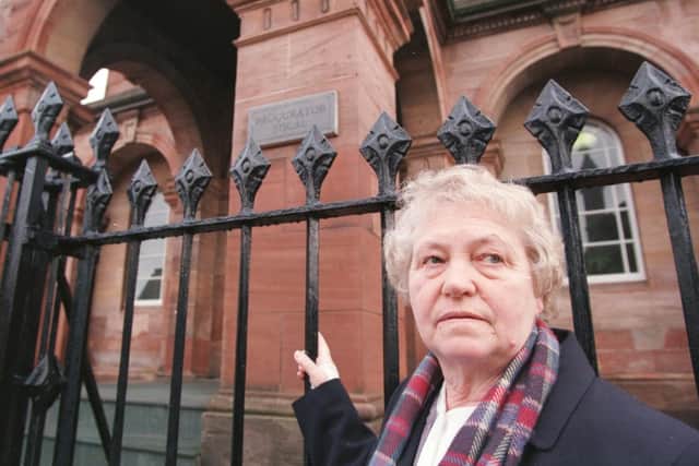 Molly Godley when she tried to meet Scotland's Procuratior Fiscal. Photo: Exeter Express & Echo.