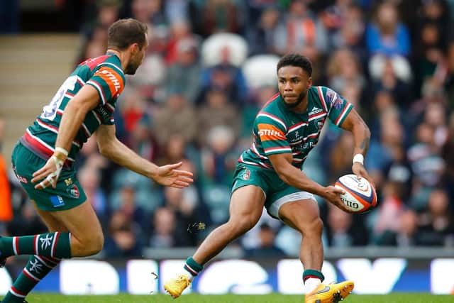 Kyle Eastmond in action for Leicester Tigers. He has now signed for Leeds Rhinos. (GETTY IMAGES)
