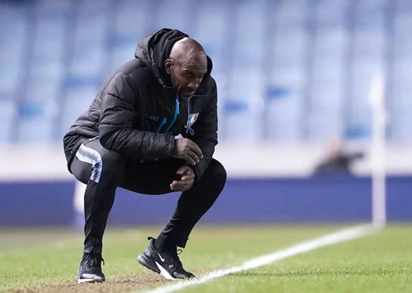 Darren Moore: New Sheffield Wednesday manager took charge of his first game at Hillsborough last night. (Picture: Zac Goodwin/PA)