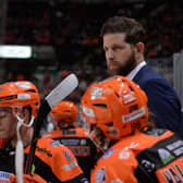 EXCITED: Sheffield Steelers head coach Aaron Fox. 
Picture courtesy of Dean Woolley