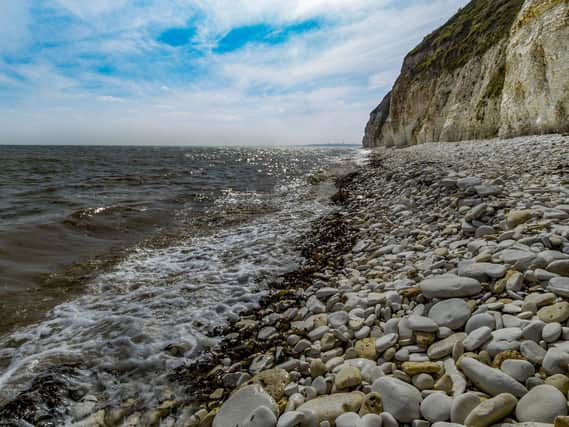 A beach on Flamborough Head at high tide Picture: James Hardisty