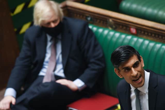 Boris Johnson and Rishi Sunak during last week's Budget.