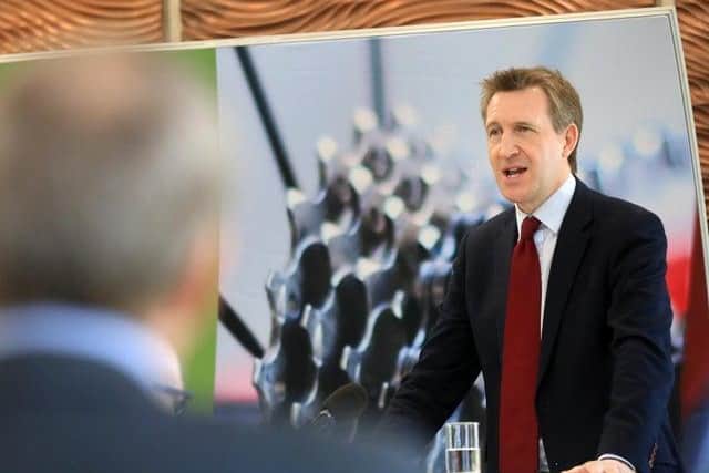 Pictured, military veteran and the Sheffield City Region Mayor Dan Jarvis said devolved investment and increased powers at a local level could be used to aid the “vital” point of transition of military personnel who face a “brave new world” when entering civilian life.