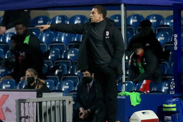 Barnsley manager Valerien Ismael on the touchline during his team's midweek win at QPR. Picture: Adam Davy/PA