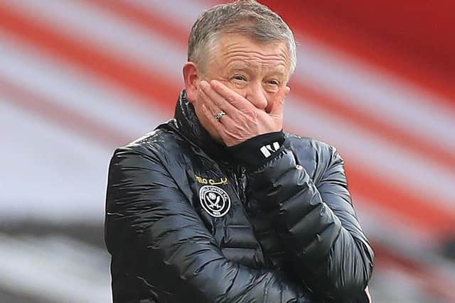 Sheffield United manager Chris Wilder.