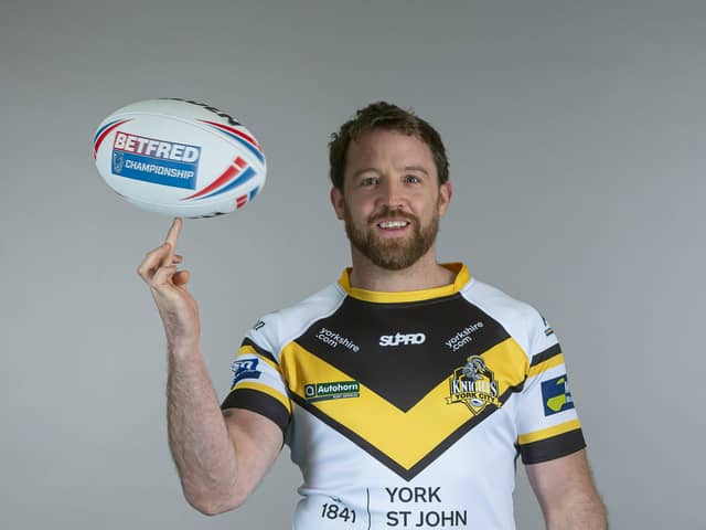 NEW ERA: Danny Kirmond has swapped Super League for the Championship, and is eager to get started with new team York City Knights. Picture: York City Knights.
