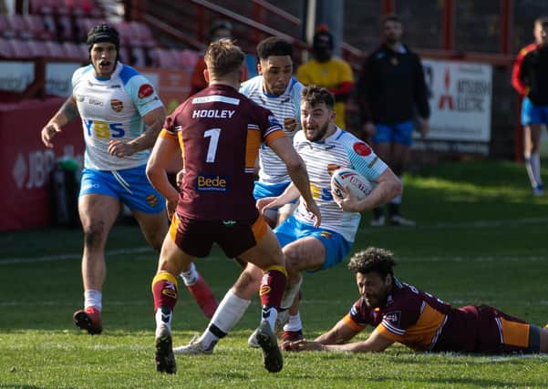 WELCOME RETURN: Batley Bulldogs and Dewsbury Rams take part in a pre-season friendly at Mount Pleasant. Picture: Bruce Fitzgerald