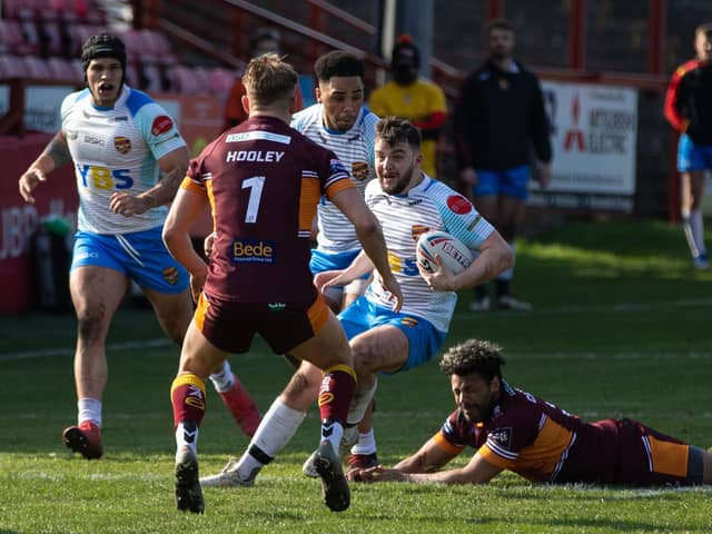 WELCOME RETURN: Batley Bulldogs and Dewsbury Rams take part in a pre-season friendly at Mount Pleasant. Picture: Bruce Fitzgerald