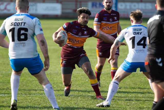 BACK AT IT: Batley Bulldogs made a welcome return to Mount Pleasant when they took on Dewsbury Rams.