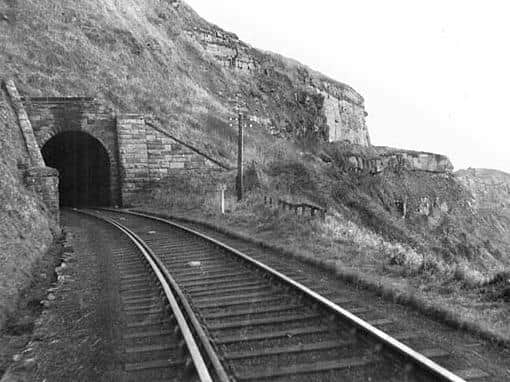 One of the tunnel exits during the line's operational life