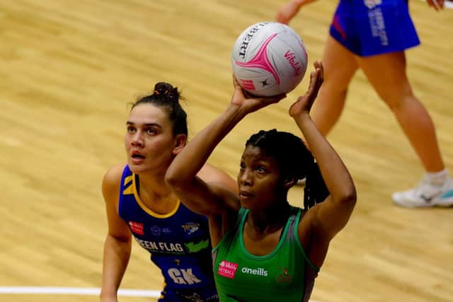 The historic return of professional netball with the Leeds Rhinos was played behind closed doors (Picture: Ben Lumley)