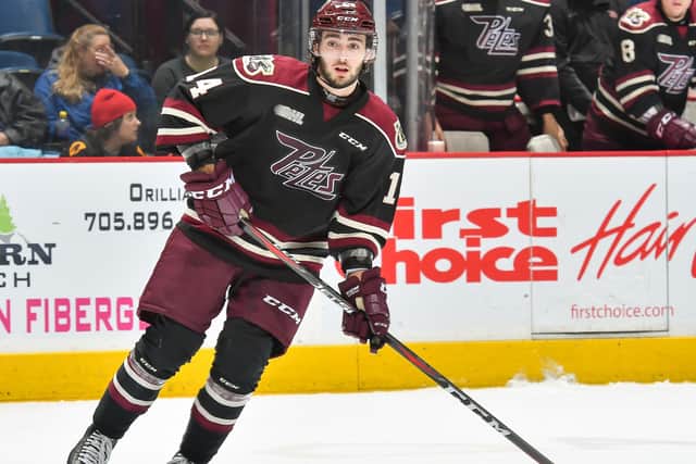 AIMING HIGH: Liam Kirk, in action for the Peterborough Petes. Picture courtesy of Peterborough Petes.