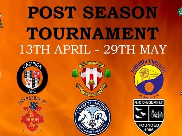 TOURNAMENT: Brighouse Town, Golcar United, Emley, Ossett United, Penistone Church, Thackley, Steeton, Silsden, Liversedge, Garforth Town, Campion and Eccleshill United have a plan to carry on playing