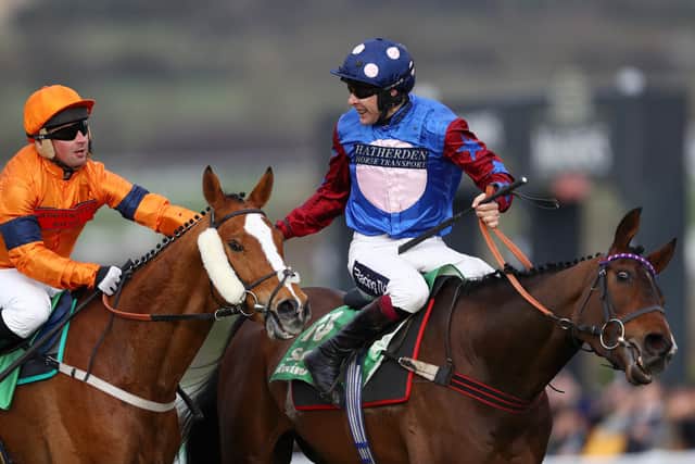 Paisley Park (right) just got the better of Sam Spinner in a thrilling renewal of the 2019 Stayers' Hurdle  at Cheltenham.