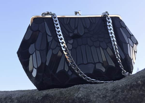 Sophie Parnaby 
Aquila purse - Embellished clasp purse in jet  - £260.