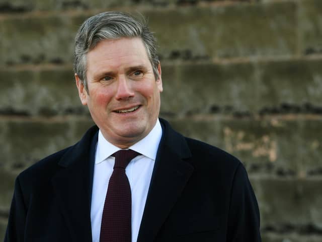 Labour leader Sir Keir Starmer pictured recently in Doncaster