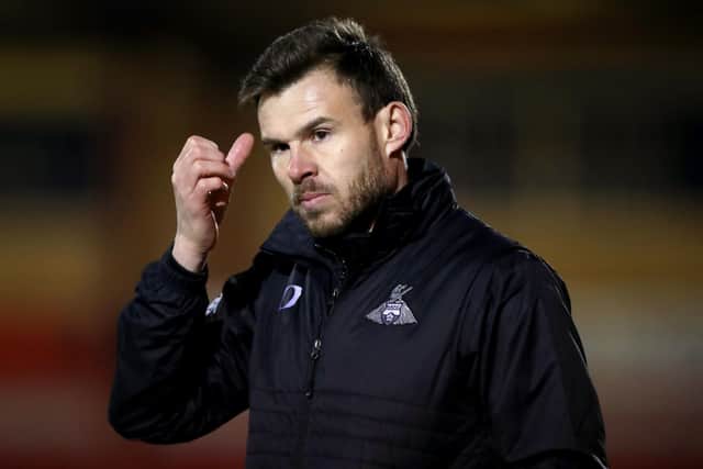 Doncaster Rovers interim manager Andy Butler during the Sky Bet League One defeat at Crewe (Picture: PA)