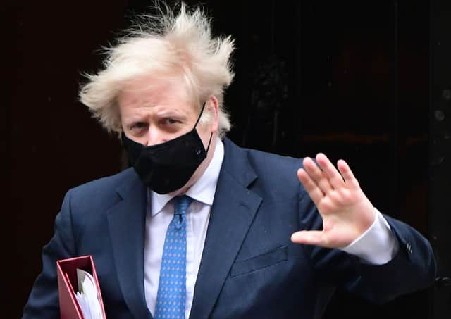 This was Boris Johnson leaving for Prime Minister's Questions last week.