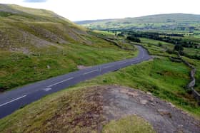Pictured Buttertubs Pass between Hawes and Swaledale, one of the famous photographed landmarks of the Yorkshire Grand Depart, Tour de France. Pic: James Hardisty