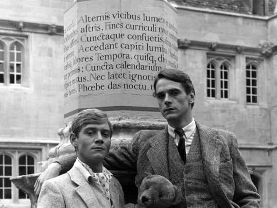 Anthony Andrews as Sebastian Flyte (R) and Jeremy Irons as Charles Ryder in Brideshead Revisited. (Pic: Granada)