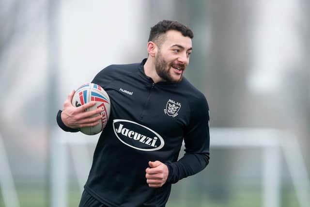 Finding his feet: Jake Connor feels liberated by the move to full-back under new Hull FC coach Brett Hodgson. (Picture: Allan McKenzie/SWPix.com)