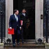 Rishi Sunak and Robert Jenrick on the steps of 10 Downing Street before the Covid lockdown.