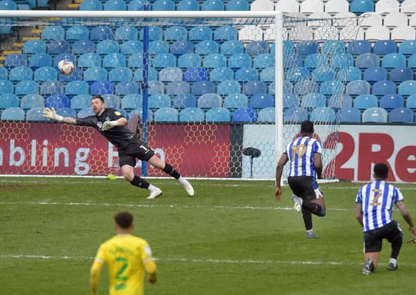 KILLER BLOW:  A brillant finish from Todd Cantwell gave Norwich City their winner at Hillsborough. Picture: Steve Ellis