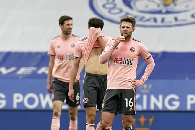 Oli Norwood of Sheffield Utd looks on dejected. Picture: Andrew Yates/Sportimage