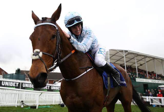 Honeysuckle and Rachael Blackmore head the field for today's Champion Hurdle at Cheltenham.