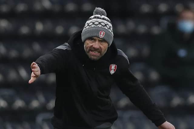 REMOTE CONTROL: Rotherham United manager Paul Warne will send a video message to his players ahead of tonight's game at home to Watford. Picture: Darren Staples/Sportimage