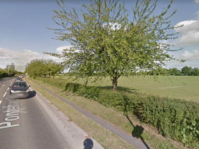 The man tried to grab the boy from a field next to Pontefract Road in Snaith, East Yorkshire.