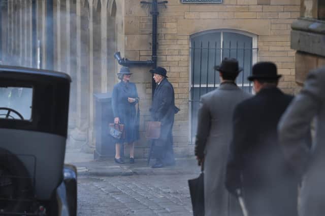 Scenes for the second series of All Creatures Great and Small started filming in Little Germany yesterday, (16 March). Photo credit: Simon Hulme/JPIMediaResell