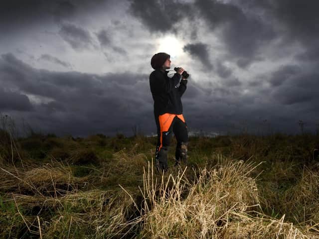 Sophie Pinder from the Yorkshire Wildlife Trust is pictured Rabbit Ings Country Park, Barnsley..The former pit sit is a natural habitat for the fast declining bird the Willow Tit..Picture by Simon Hulme