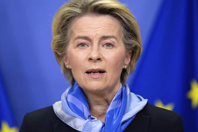 European Commission President Ursula von der Leyen .
