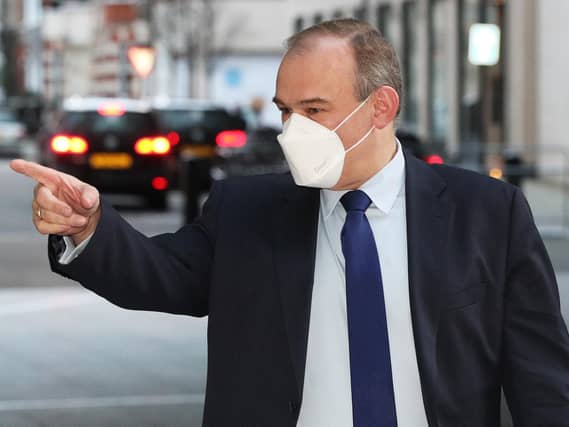 Liberal Democrats leader Ed Davey arriving at BBC Broadcasting House in central London for his appearance on the BBC1 current affairs programme, The Andrew Marr Show. Photo: PA