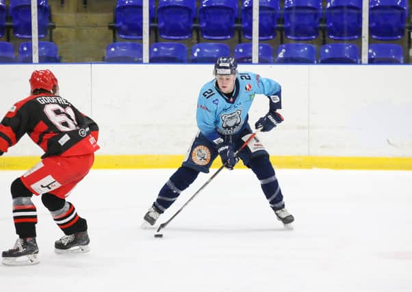 BRIGHT FUTURE: Alex Graham is being tipped to go far by Sheffield Steeldogs and Sheffield Steelers' team-mate, Jason hewitt. Picture courtesy of Andy Bourke/Podium Prints.