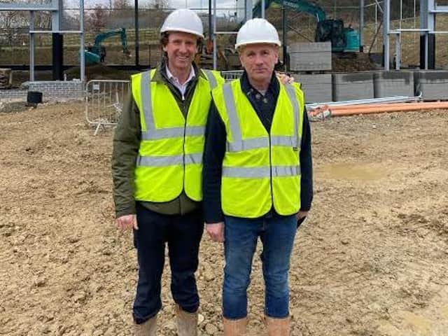 Edward Marshall with FME's construction manager Chris Balme at Flanshaw Way