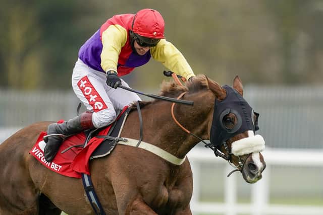 This was Native River and Richard Johnson winning last month's Denman Chase at Sandown.