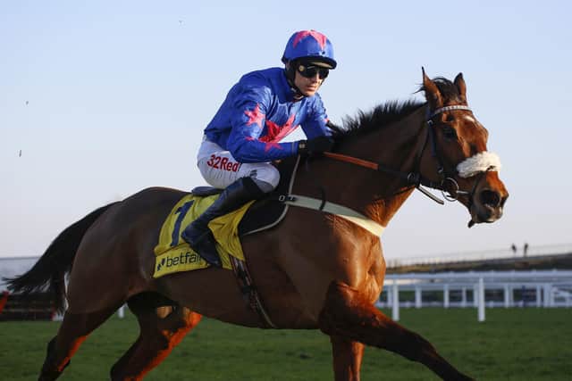 The ever popular Cue Card became a standard-bearer for the soon-to-retire Colin Tizzard.