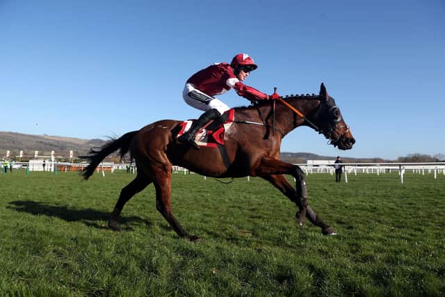 Tiger Roll and jockey Keith Donoghue on the way to winning the Glenfarclas Chase (A Cross Country Chase) during day two of the Cheltenham Festival.