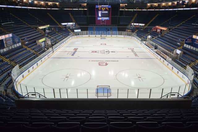 EMPTY SEATS: No fans will be allowed into Nottingham's National Ice Centre to watch next month's Elite Series because of Covid-19 restrictions. Picture courtesy of EIHL Media.