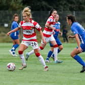 Sophie Scargill, the Doncaster Rovers Belles captain in action in a pre-season friendly in August (Picture: Heather King/Club Doncaster)