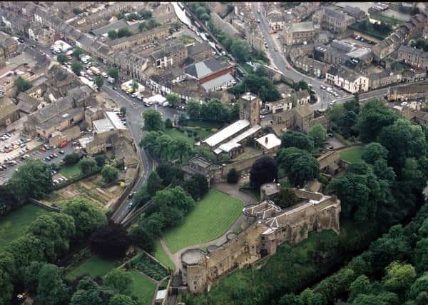 An aerial photo of Skipton, one of Yorkshire's much-loved market towns.