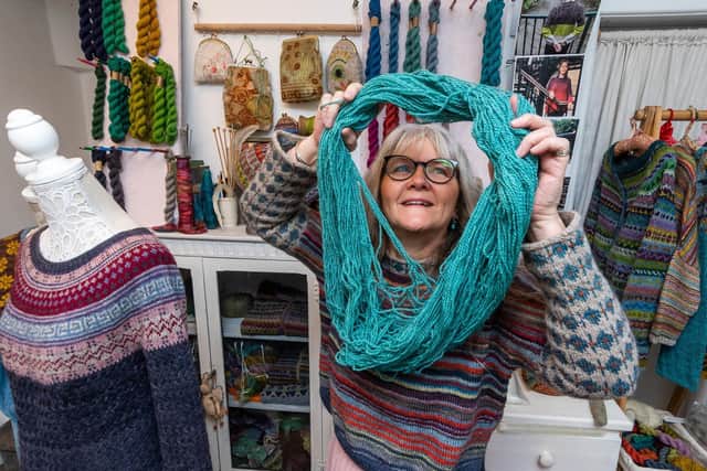 Jaki Bogg, of Hot Butter Yarns, based at Messengers Cottage, Otley Street, Skipton. Picture: James Hardisty